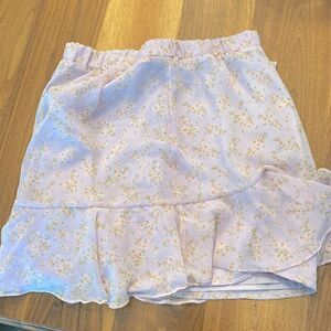 American Eagle Purple Flowy Fully Lined Floral Skirt Size M